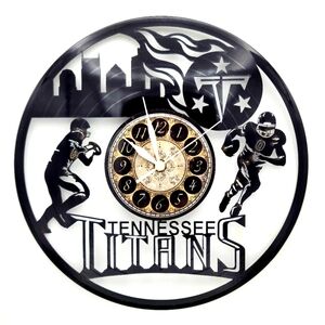 TENNESSEE TITANS vinyl record clock