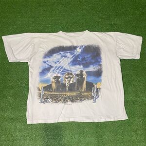 Vintage 1991 ZZ Top Concert T-Shirt Rock Band Original Distressed Boxy XL