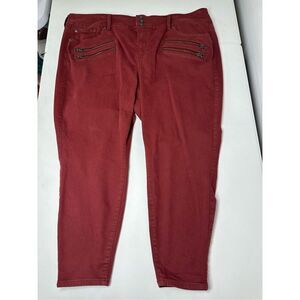 Torrid Feel The Fit Burgundy Jegging Size 24S