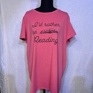 LuLaRoe Pink Graphic Tee