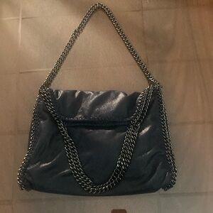 Elegant Blue Stella McCartney Falabella Chain Strap Women's Bag w/ change purse