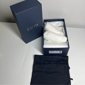 Authentic Dior Textured  Blue Empty Gift Storage 13.75”x8.25”x5” Dust Bag