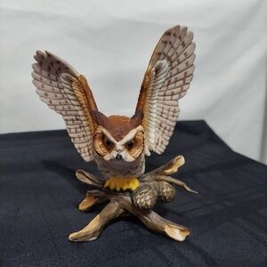Lefton's Porcelain Owl 04976 Nest Egg Collection 1985 6"