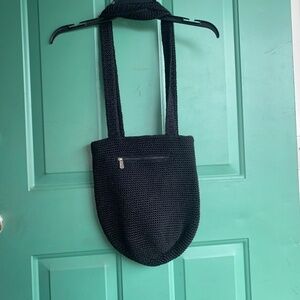 THE SAK Vintage authentic black crochet shoulder bag
