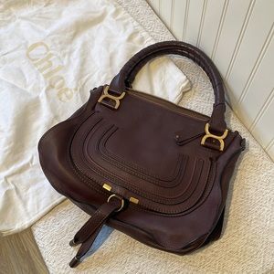 Chloe Marcie burgundy bag