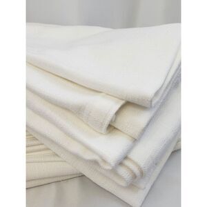 Restoration Hardware‎ Italian Textured Weave Drapery Panels White 120" Long