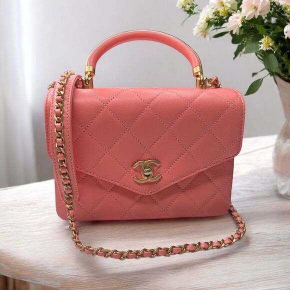 Chanel Small Metal Top Handle Flap Bag - Picture 1 of 16