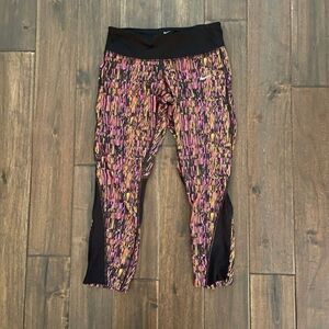 Nike Running Dri-Fit Neon Racer Crop Leggings S