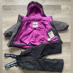 OshKosh B'gosh Kids' Jacket and Pants Set - Magenta and Black