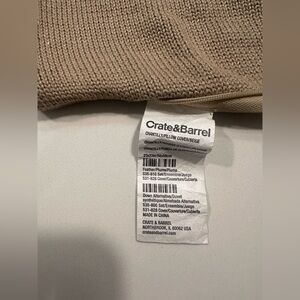 Crate&Barrel Beige Textured Cushion